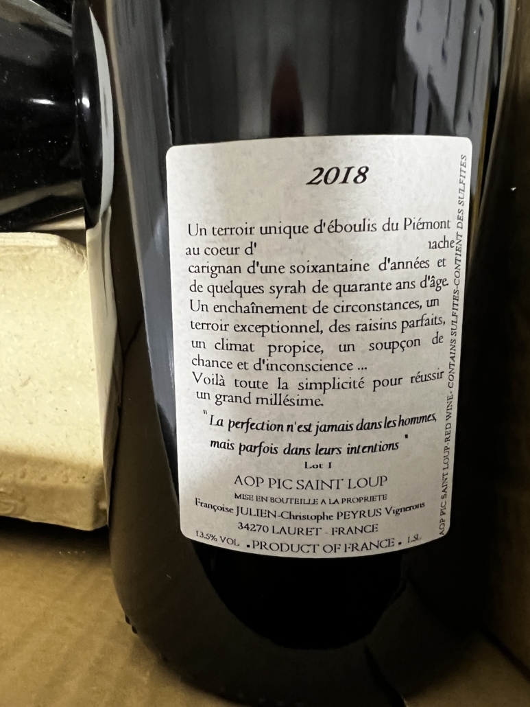 Metairies du Clos magnum 2018
