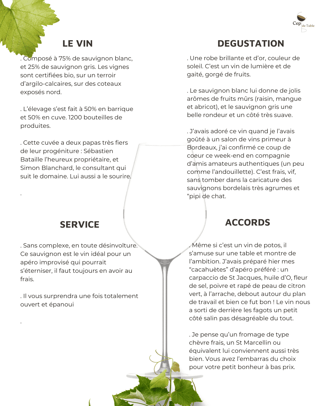 Domaine de GAYCHON Sauvignon 2022