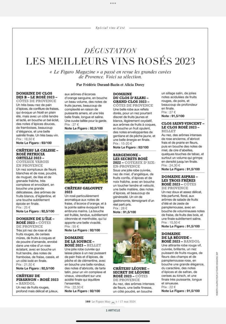 Clos des B Le Rosé 2023