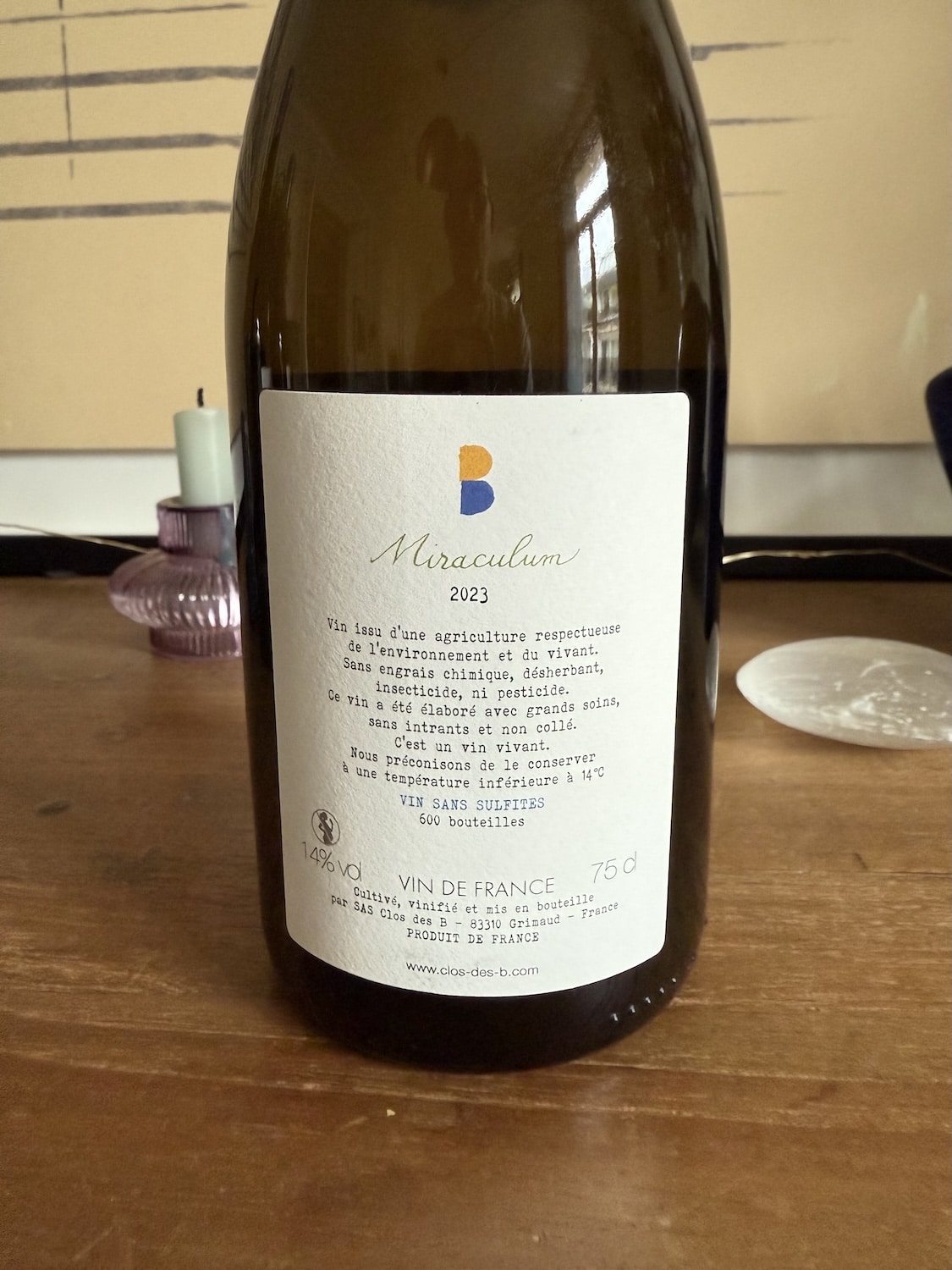 Clos des B Miraculum